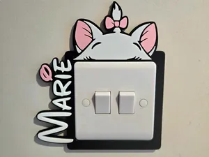 Disney Aristocats Marie UK Light Switch Cover