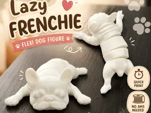 Sleepy Frenchie Flex | Articulated Print-in-Place