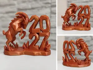 The symbol of the year 2027, the fiery goat.