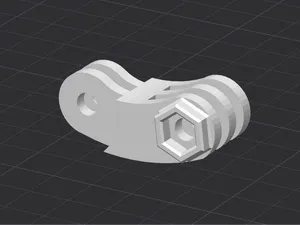 GoPro Chin Mount Angle Adapter ~ ONLY 6 Grams!