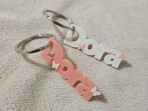 Custom girl name keychains