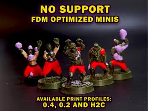 Supportless Zombie 5 Pack - 32mm (H2C Edition)