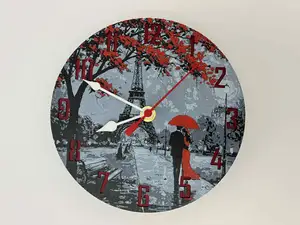 Customizable Clock - Paris in Love