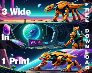 3 In 1 | UltraWide Art : Space Story Part 1