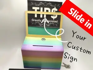 Multipurpose Lockable Box Tips Suggestion Donation