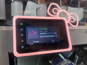 Bambu P2S X2D Screen Bezel 5 inch Hello Kitty Bow