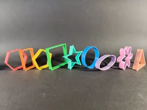Basic shapes cookie cutters