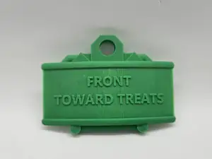 Claymore Mine Dog Collar Tag (Front Toward Treats)