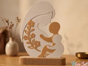 "Motherly Love" Two-Child Figurine