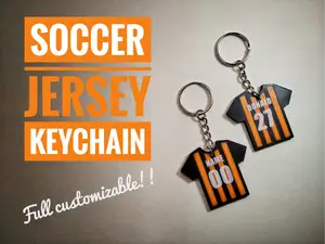 Soccer Jersey Keychain - full customizable!