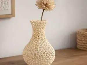 VORONOI VASE Japandi „Organic Lace Vase“