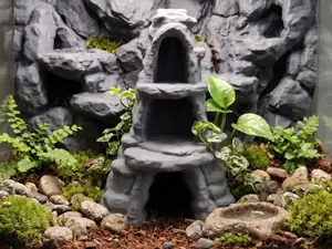 Terrarium Aquarium Stone Rock Tower Cave