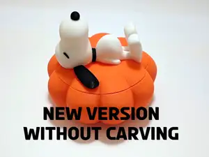 Pumpkin Bowl with Snoopy (Version Without Carving)