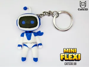 Astro Bot Mini Flexi Keychain