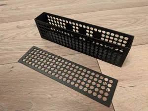 Ikea/Skadis Pegboard sandpaper basket with inserts