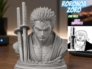 Busto di Roronoa Zoro di One Piece