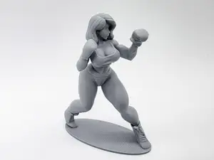 Female Boxer Figurine