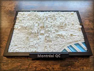 Montreal Quebec Canada 3D Miniature