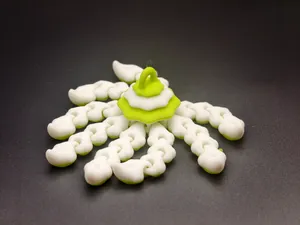 一只奇怪的八爪章鱼小挂饰,玩具,无需支撑