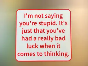 I'm not saying
