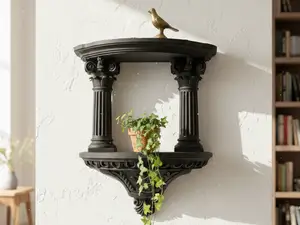 "The Temple" Wall Shelf - Column Pedestal