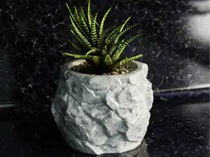 Rock flower pot 2