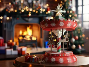 Kinetic Christmas Carousel 2.0 | Motorized version