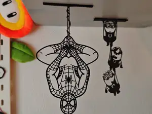 Hanging Spiderman Wall Art 1 (Shelf hanger)