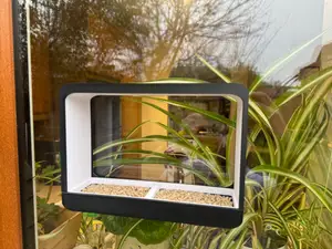 Window Bird Feeder with Removable Food Tray