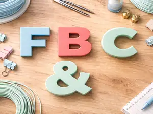 Clean Modern Alphabet Letters and symbols