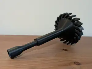 Spin bubble blower