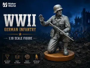 WWII German Infantry Soldier – Kneeling Pose