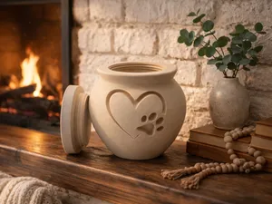 Pet Urn/Keepsake with Twist on Lid