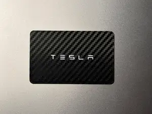 Tesla Key Card - Dual Side - Carbon Fiber Texture