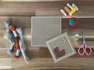Parametric Cross Stitch Square & Rectangle Plate
