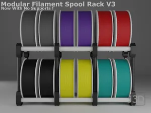 Modular Filament Spool Rack/Holder V3 | V4 OUT NOW
