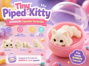Tiny Piped Kitty | BONBON Capsule Surprise