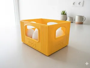 Robuste Eierbox im Kisten-Design für 6 Eier