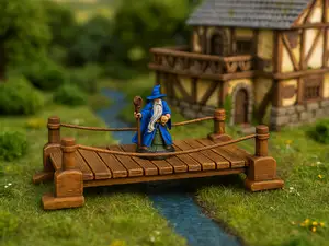 Wooden Suspension Bridge - DND terrain