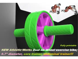 NEW Athletic Works Dual AB Wheel Exercise Bike