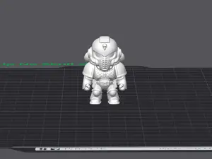 Unarmed SpaceMarine Warhammer40k Chibi Figurine