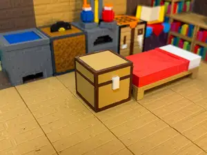 Minecraft Chest Block NO AMS EASY TO PRINT