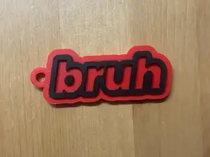 Bruh Keyring