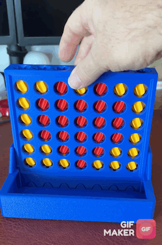 Connect 4 - 4 in a row - self-separating stones