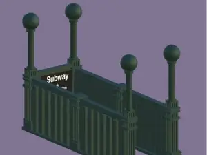 Subway entrance