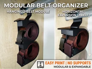Modular Belt Organizer - Versatile Belt Storage