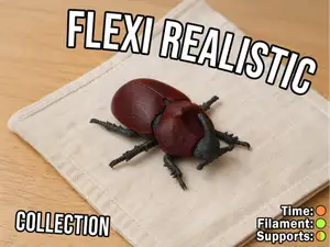 Realistic Flexi Rhinoceros Beetle