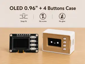 OLED 0.96" + 4 Buttons & ESP32 S3 Super Mini Case