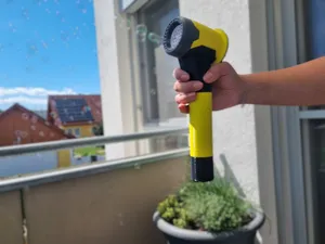 Seifenblasenschneekanone
