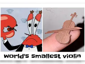 world´s smallest violin in 21min!